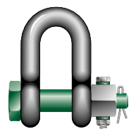 Green Pin Dee Shackle FN
