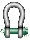 Green Pin Heavy Duty Bow Shackle FN